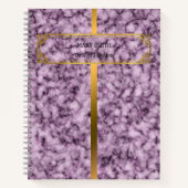 Modernes Trendy Elegante Marble Gold Notizblock (Vorderseite)