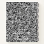 Modernes Trendy Elegante Marble Gold Notizblock (Rückseite)