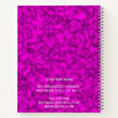 Modernes Trendy Elegante Marble Gold Notizblock (Rückseite)