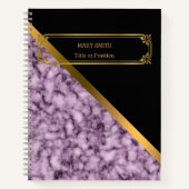 Modernes Trendy Elegante Marble Gold Notizblock (Vorderseite)