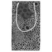 Modernes, trendy floral Muster Kleine Geschenktüte (Vorderseite)