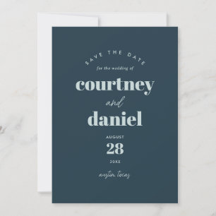 Modernes, trendy Foto Save the Date