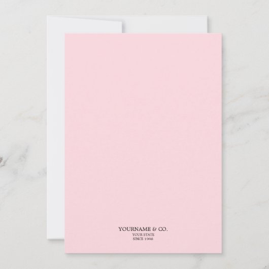 Modernes Trendy Glam Pink Tiffany Babydusche Einladung (Rückseite)