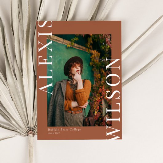 Modernes Trendy Minimalistisch 3 Foto Abschluss Einladung