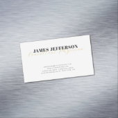 Modernes Trendy Minimalistisch Schlicht Magnetische Visitenkarte (Beispiel)