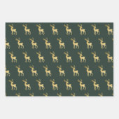 Modernes trendy Minimalistisches Goldenes Weihnach Geschenkpapier Set (Vorderseite 2)