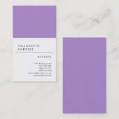 Modernes, trendy Minimalistisches Pearl Premium Visitenkarte (Vorne/Hinten)