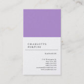 Modernes, trendy Minimalistisches Pearl Premium Visitenkarte (Vorderseite)