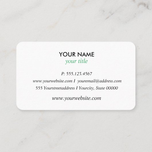 Modernes, trendy Reinigungs-Service-Logo beruflich Visitenkarte (Rückseite)