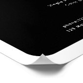 Modernes, trendy, Salon Price List Poster (Ecke)