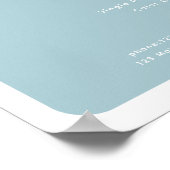 Modernes, trendy, Salon Price List Poster (Ecke)