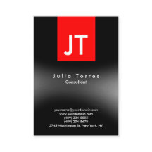 Modernes, trendy Schwarz-Grau-Monogramm