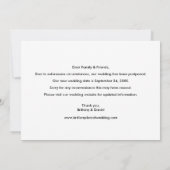 Modernes, trendy Script mit derselben Liebe Neue P Save The Date (Rückseite)