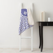 Modernes trendy, sehr peri geometrisches Mustermon Sherpadecke (Beispiel)