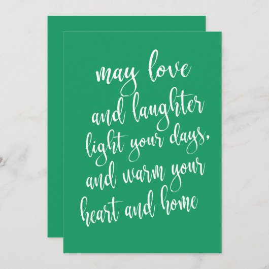 Modernes trendy St Patrick's Day Party Einladung (Vorne/Hinten)