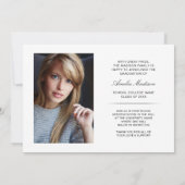 Modernes Trendy Transparentes High Tech Foto Grad Ankündigung (Rückseite)