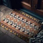 Modernes Tribal Muster Mustard Gelb Fußmatte