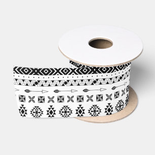 MODERNES TRIBAL PATTERN Ribbon Satinband