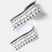 MODERNES TRIBAL PATTERN Ribbon Satinband (Rückseite)