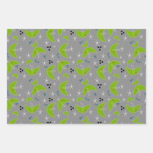 Modernes Trio aus dem Mittelalter Geschenkpapier Set (Vorderseite 2)