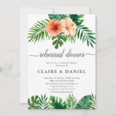 Modernes Tropenfarben Probe Einladung (Vorderseite)