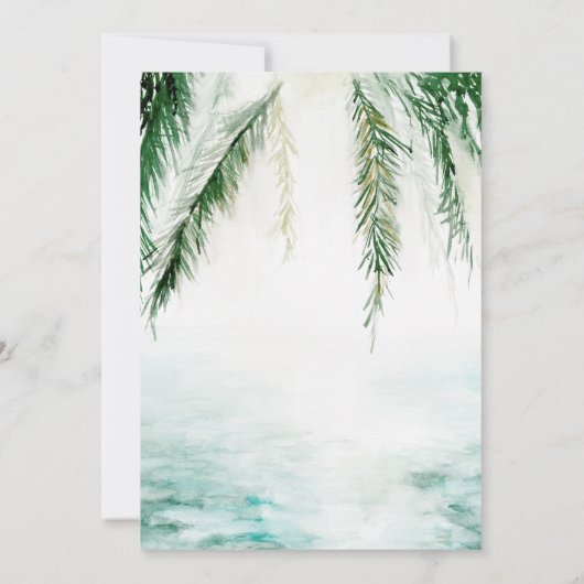 Modernes Tropenwasser & Palmen Brautparty Einladung (Rückseite)