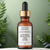 modernes Tröpfchen-Etikett mit schwarz-weiß Adressaufkleber