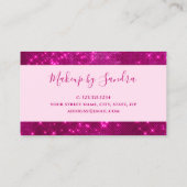 Modernes Tropfverfahren für Glitzer Rose Goldlips Visitenkarte (Rückseite)