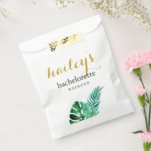 Modernes Tropical Palm Bachelorette Wochenende Geschenktütchen (Versiegelt)