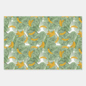 Modernes tropisches Bananengrün Geschenkpapier Set (Vorderseite 2)