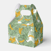 Modernes tropisches Bananengrün Geschenkschachtel (Rückseite)