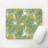 Modernes tropisches Bananengrün Mousepad (Mit Mouse)