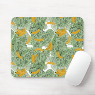 Modernes tropisches Bananengrün Mousepad