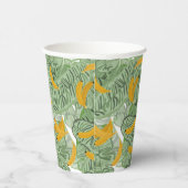 Modernes tropisches Bananengrün Pappbecher (Rechts)