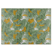 Modernes tropisches Bananengrün Schneidebrett (Vorderseite)