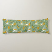 Modernes tropisches Bananengrün Seitenschläferkissen (Rückseite)