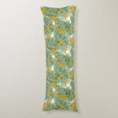 Modernes tropisches Bananengrün Seitenschläferkissen (Vorderseite Vertikal)