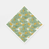 Modernes tropisches Bananengrün Serviette (Ecke)