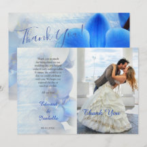Modernes tropisches Blauer Orchideenblume Hochzeit