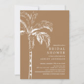 Modernes tropisches Brautparty Einladung (Vorderseite)