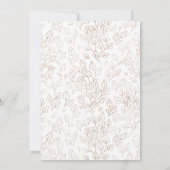 Modernes tropisches Brautparty mit tropischer Wass Einladung (Rückseite)