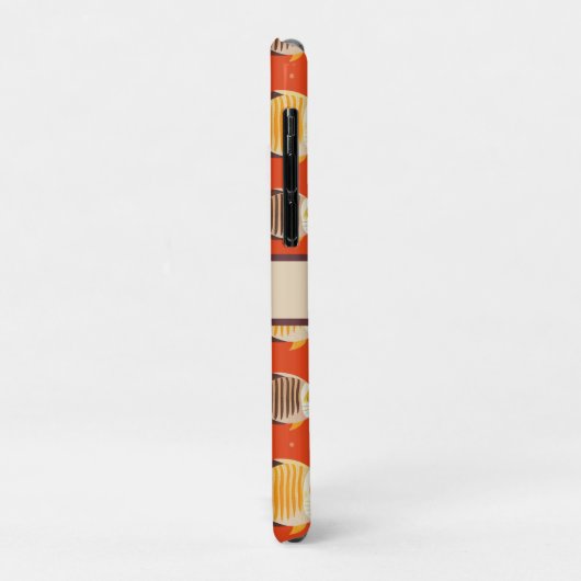 Modernes tropisches Fischmuster Case-Mate iPhone Hülle (Hinten/Links)