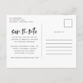 Modernes, tropisches Foto Einladungspostkarte (Rückseite)