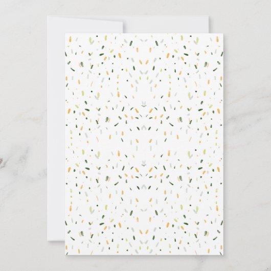 Modernes tropisches Jungle Safari Neutral Baby Bru Einladung (Rückseite)