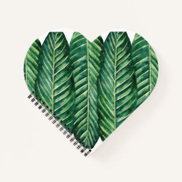 Modernes, tropisches, langblättriges Design Notizblock