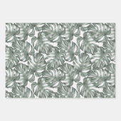 Modernes tropisches Monstera Hawaii Geschenkpapier Set (Vorderseite)