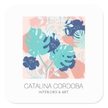 Modernes tropisches Monstera-Leaf-Muster Pfirsich/