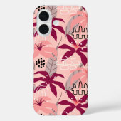 Modernes, tropisches Muster Case-Mate iPhone Hülle (Rückseite)