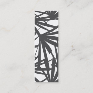 Modernes tropisches mutiges Palmblatt-Muster Mini Visitenkarte