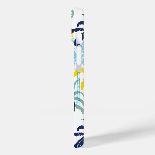 Modernes tropisches Palmenbaummuster Case-Mate iPhone Hülle (Rückseite / Links)